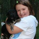 Emily with Abbey when she went home
Natalya and Jerry Lee puppy