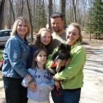 Stanley with his children
Natalya and Jerry Lee puppy