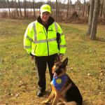 Lion with his trainer DAVID DEE, as you can see lLion just passed his CGC.  Great Job To Both David and Lion.